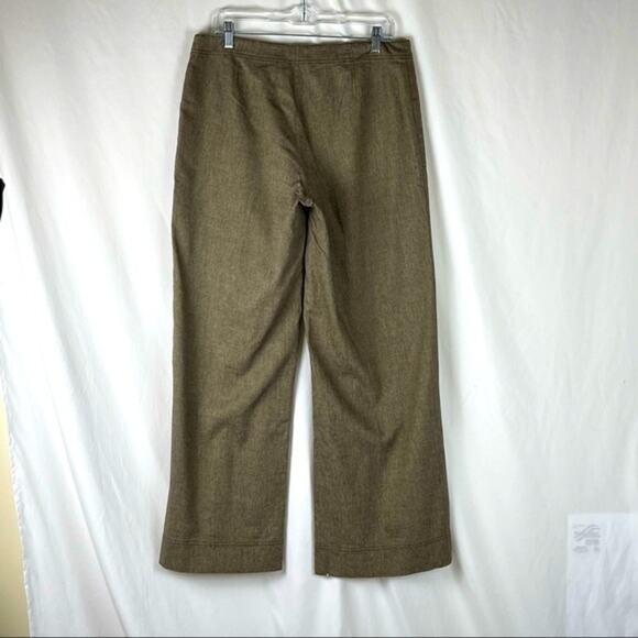 J Jill Brown Tan Wide Leg Wool Blend Career Office Pant NWOT - Picture 5 of 12